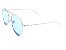 Óculos de Sol Paul Ryan Prata com Lente Azul - KEVIN - Imagem 1