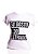 T-Shirt Femme Adulta Bad Rose branca com estampa Preta - Imagem 1