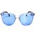 Óculos de Sol BellClover Translúcido com Haste em Preto e Lente Azul - Imagem 3
