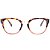 Óculos de Grau Feminino BellClover Tartaruga Translúcido com Dourado - Imagem 3