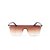 Óculos de Sol Otto Quadrado Translúcido Com Lente Degrade Marrom - Imagem 1