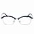 Óculos Receituário Otto Azul Escuro com Prata - Imagem 1