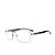 Óculos Receituário Otto - Prata Fosco com Cinza e Azul escuro - Imagem 3