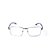 Óculos Receituário Otto - Prata Fosco com Cinza e Azul escuro - Imagem 1