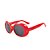 Óculos de Sol Titania Redondo Vermelho com Lente Fumê - Imagem 2
