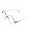 Óculos Receituário Bad Rose Prata com Branco - RM0015C5 - Imagem 2
