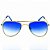 Óculos De Sol Infantil Eva Solo Aviador Dourado Com Lente Degrade Azul - Imagem 3