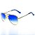 Óculos De Sol Infantil Eva Solo Aviador Dourado Com Lente Degrade Azul - Imagem 1