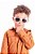 Óculos De Sol Infantil Eva Solo Quadrado Branco - Imagem 3