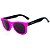 Óculos de Sol Infantil Quadrado Eva Solo - Pink com Preto - Imagem 1