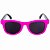 Óculos de Sol Infantil Quadrado Eva Solo - Pink com Preto - Imagem 3