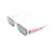 Óculos de Sol e de Grau Clip-on Retro Prorider Rosa e Branco - TD8115 - Imagem 3