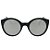 Óculos de Sol OTTO em Metal Monel® Redondo Preto e Dourado e Espelhado Prata - Imagem 2