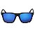Óculos de Sol OTTO em Grilamid® TR-90 Quadrado Preto Fosco Espelhado Azul - Imagem 2