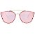 Óculos de Sol BellClover® em Grilamid® TR-90 Redondo Rosa e Espelhado - Imagem 3