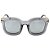 Óculos de Sol BellClover em Grilamid® TR-90 Cinza Claro Translucido Lente Espelhada - Imagem 2
