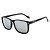 Óculos de Sol Espelhado OTTO em Grilamid® TR-90 Quadrado Preto Fosco - Imagem 1