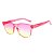 Óculos de Sol OTTO Policarbonato Quadrado Rosa e Amarelo - Imagem 1