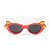 Óculos de Sol Infantil Red Hot Vermelho Com Laço Menina - Imagem 3