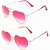 Kit de 2 Óculos de Sol Infantil RedHot Redondo e Coração Rosa - Imagem 1