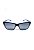 Óculos de Sol Prorider Retro Preto com detalhes em Azul com lente Polarizada Fumê - HS0369 C5 - Imagem 2