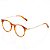 Óculos de Grau Clos Arredondado Caramelo - Imagem 1
