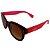 Óculos de Sol Clos Redondo Animal Print Rosa - Imagem 1