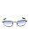 Óculos De Sol Prorider Retro Prata com lente Azul degrade- AC3894 - Imagem 2