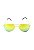 Óculos de Sol Prorider Aviador Dourado Com Lente Espelhada Amarelo azul - 180 - Imagem 2