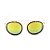 Óculos Solar Prorider Retrô Dourado e Multicores Com Lentes Espelhadas Amarelas  - RM0231C3 - Imagem 2