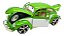 Miniatura Volkswagen Fusca Bicolor Rebaixado Metal 1:18 - Imagem 4