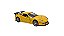 Miniatura Chevrolet Corvette C6R Amarelo 1:36 - Imagem 2