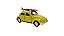 Miniatura Volkswagen Fusca Surf Welly Amarelo 1:32 - Imagem 2