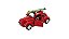Miniatura Volkswagen Fusca Surf Welly Vermelho 1:32 - Imagem 6