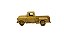 Miniatura Chevy Stepside 1955 Pickup Enlamada Bege 1:32 - Imagem 9