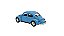 Miniatura Volkswagen Fusca Azul Claro RMZ 1:32 - Imagem 4
