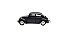 Miniatura Volkswagen Fusca Preto Fosco RMZ 1:32 - Imagem 9