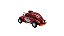 Miniatura Volkswagen Fusca Custom Dragrace Vermelho 1:32 - Imagem 4