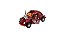 Miniatura Volkswagen Fusca Custom Dragrace Vermelho 1:32 - Imagem 6