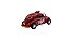 Miniatura Volkswagen Fusca Custom Dragrace Vermelho 1:32 - Imagem 3