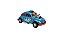 Miniatura Volkswagen Fusca Custom Dragrace Azul 1:32 - Imagem 2