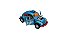 Miniatura Volkswagen Fusca Custom Dragrace Azul 1:32 - Imagem 7