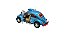 Miniatura Volkswagen Fusca Custom Dragrace Azul 1:32 - Imagem 5