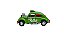 Miniatura Volkswagen Fusca Custom Dragrace Verde 1:32 - Imagem 9
