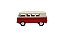 Miniatura Volkswagen Kombi 1962 Classic Vermelho e Bege 1:32 - Imagem 7