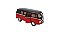 Miniatura Volkswagen Kombi 1962 Classic Preto Vermelho 1:32 - Imagem 5