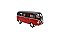 Miniatura Volkswagen Kombi 1962 Classic Preto Vermelho 1:32 - Imagem 2
