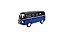 Miniatura Volkswagen Kombi 1962 Classic Preto E Azul 1:32 - Imagem 1