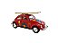 Miniatura Volkswagen Fusca Surf 1967 Vermelho Metal 1:32 - Imagem 3