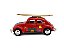 Miniatura Volkswagen Fusca Surf 1967 Vermelho Metal 1:32 - Imagem 16